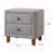 2-Drawer Upholstered Bedroom Nightstand