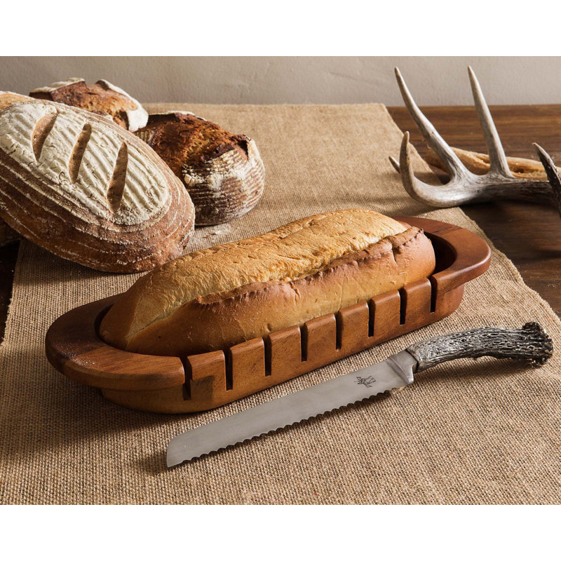 Vagabond House Lodge Acacia Wood Bread Board