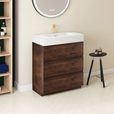 Meuble-lavabo simple 30 po avec comptoir Romen