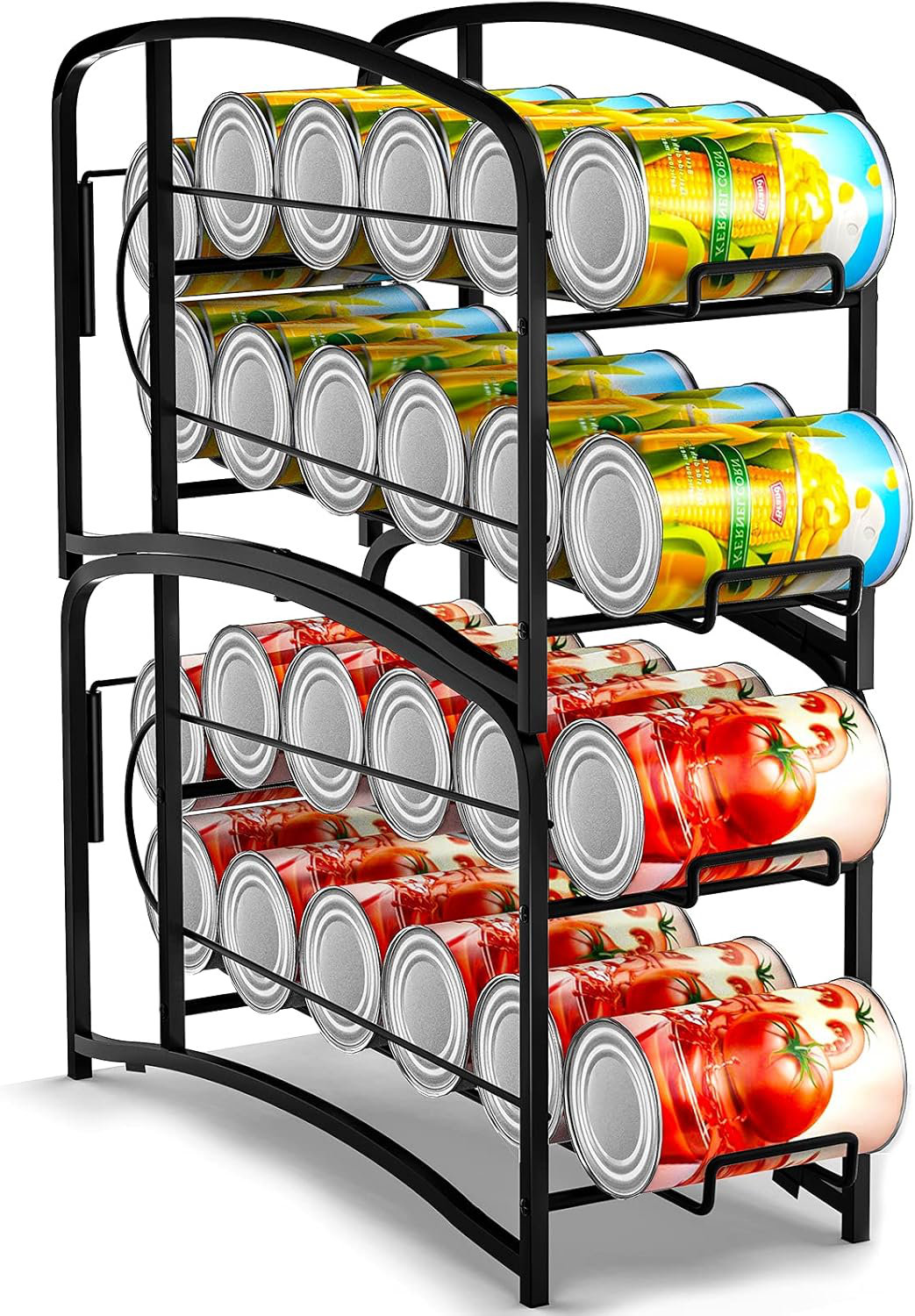 Prep & Savour Stackable Beverage Can Dispenser Rack, Storage Organizer ...