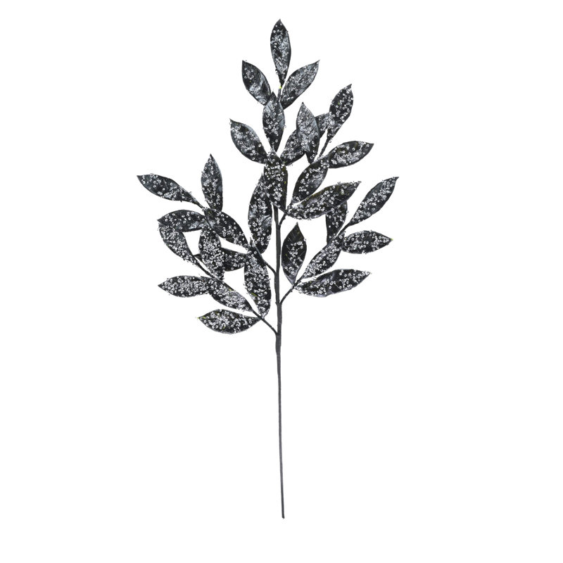 Branche de feuillage artificiel 13 po, Gris