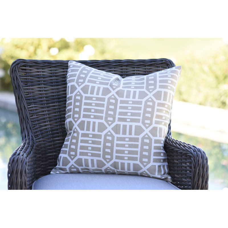 Housse et insert de coussin d'extérieur carré Pacifica, Chanvre Roland, H 24 po x l 24 po