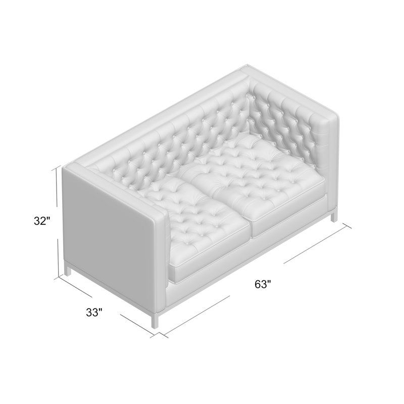 Causeuse Jess, Camouflage Sachi, Blanc antique