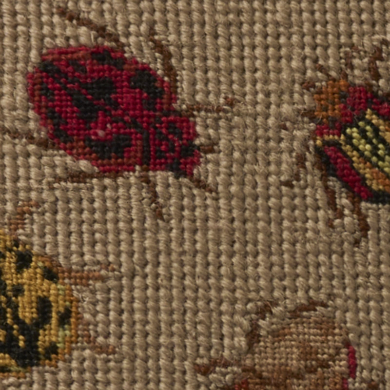 Mina Victory Vintage Pillow Insects 15" x 15" Beige Indoor Throw Pillow