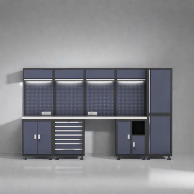 Workshop garage complete storage system set