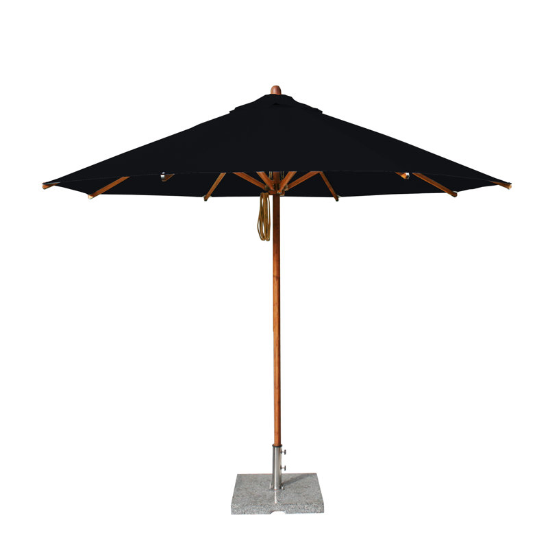 Levante Umbrella, Black, Suncrylic, 138" W x 138" D