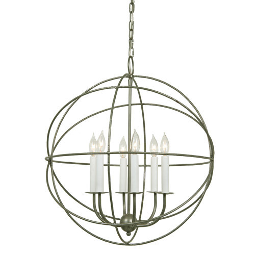 Politte 6 - Light Sphere Pendant, Aged Silver