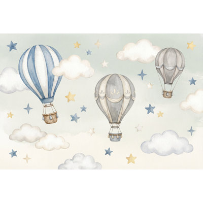Papier peint montgolfière amovible