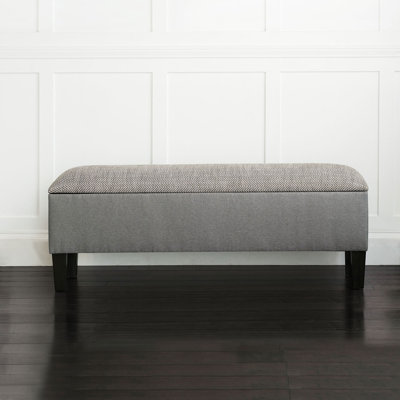 Andes Cotton Blend Upholstered Storage Bench
