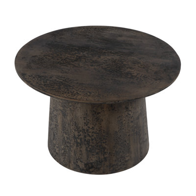 Hattie 23.5 in. W Round Drum Coffee Table by Latitude Run