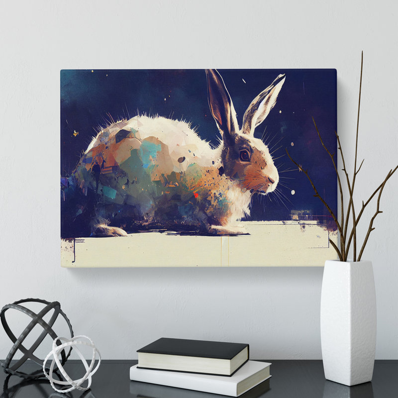 Hare Vol.2 Abstract - Wrapped Canvas, 35cm H x 50cm W x 3cm D