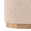 Gema Handwoven Wool Blend Stool, Ivory