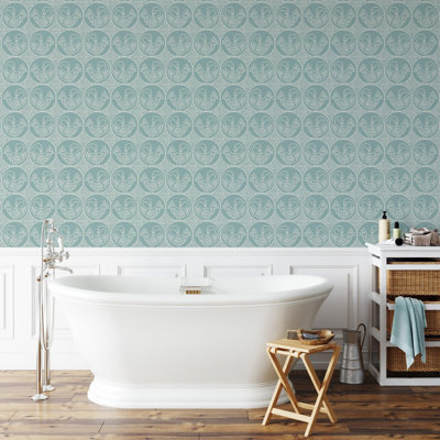 Forbes and Masters Sankofa 10' L x 24" W Wallpaper Tile