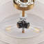 Plafonnier semi-encastré 3 lumières tambour moderne en lin-901382557