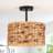 Aakruti Rattan Semi Flush Mount