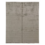 Hand Knotted Area Rug in Gray