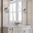 Michell Wall Sconce Shown With 5" Gray Matrix Glass-386623944-298628657