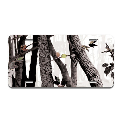 Artic Camo Aluminum Plate Frame