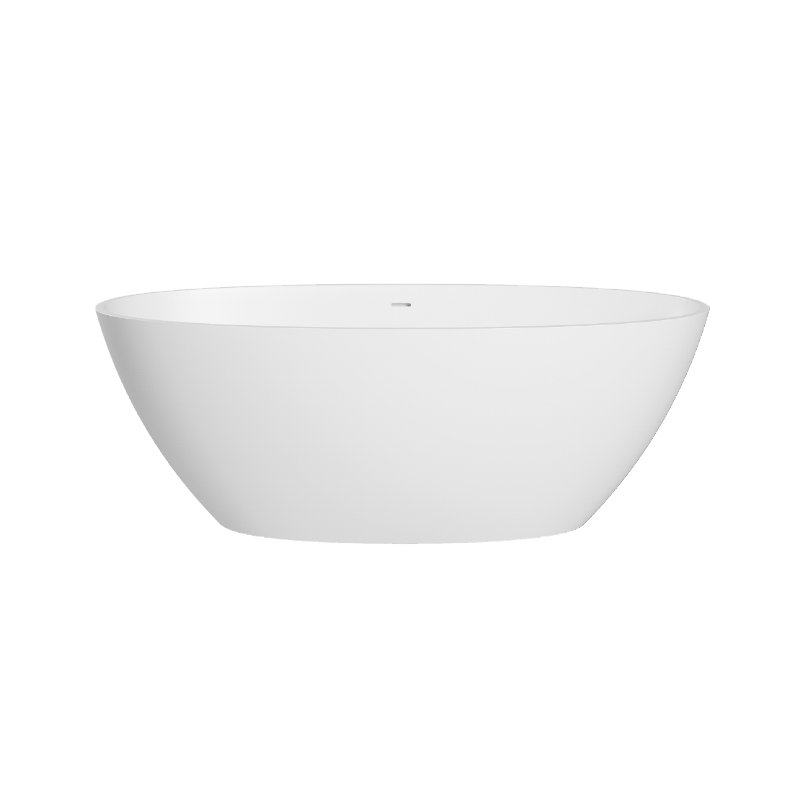 Acquabella Ruby 2 Soaker Tub, Gloss White, 24” H x 59” L x 30” W