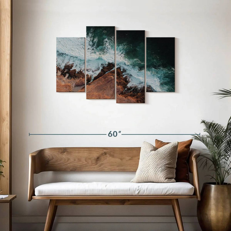 Australian Coast, H 27 po x l 43 po