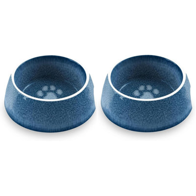 Indigo Impressions Paw Melamine Pet Bowl