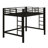 Metal Loft Bed With Ladder And Guardrails-1287963184