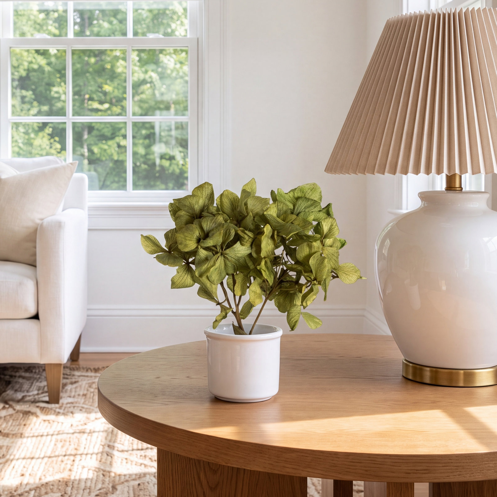 Hydrangea Floral Arrangement, Green