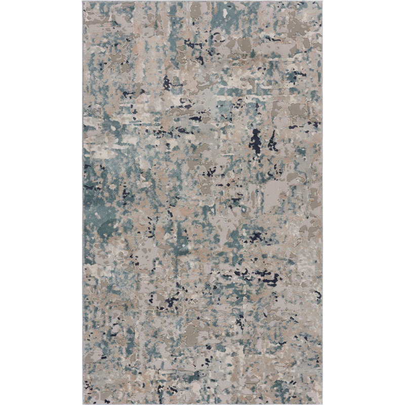 Tapis gris Harbor Mist, Rectangle 1 pi 10 po x 3 pi