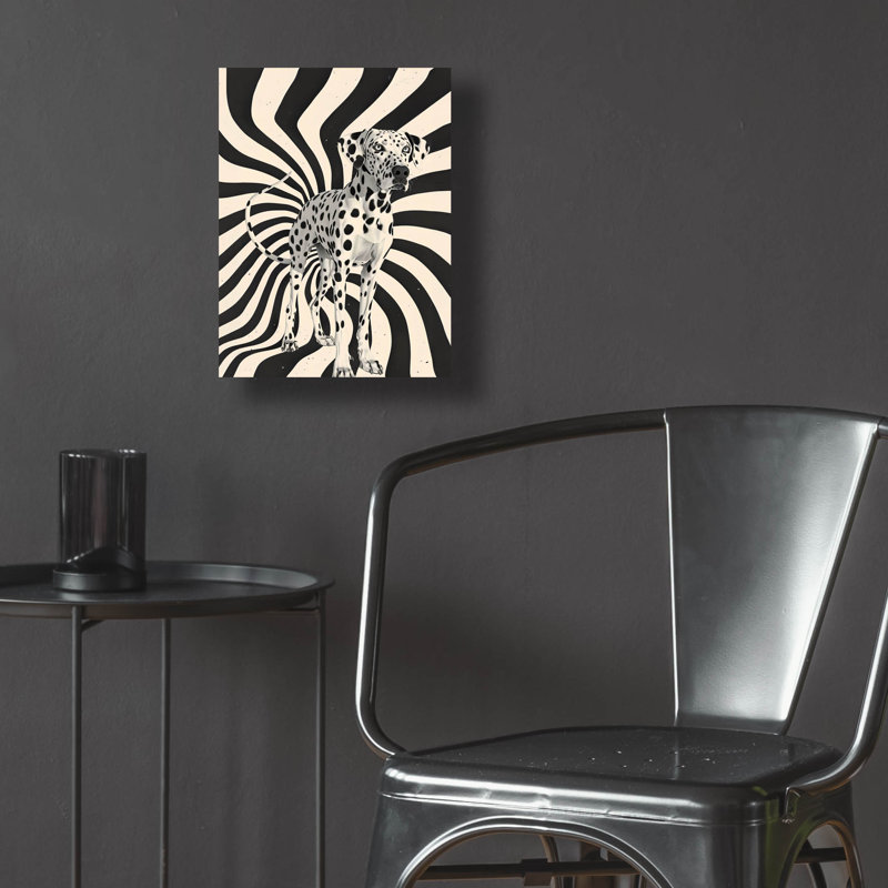 «The Dalmatian» par Andreas Magnusson, art mural en verre acrylique, H 24 po x l 16 po x P 0,2 po