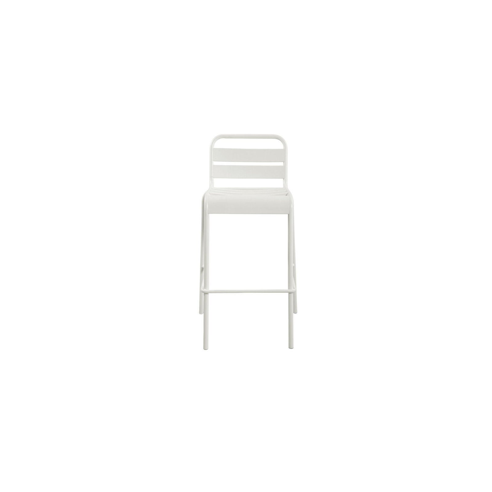 Patio Bar Stool, White