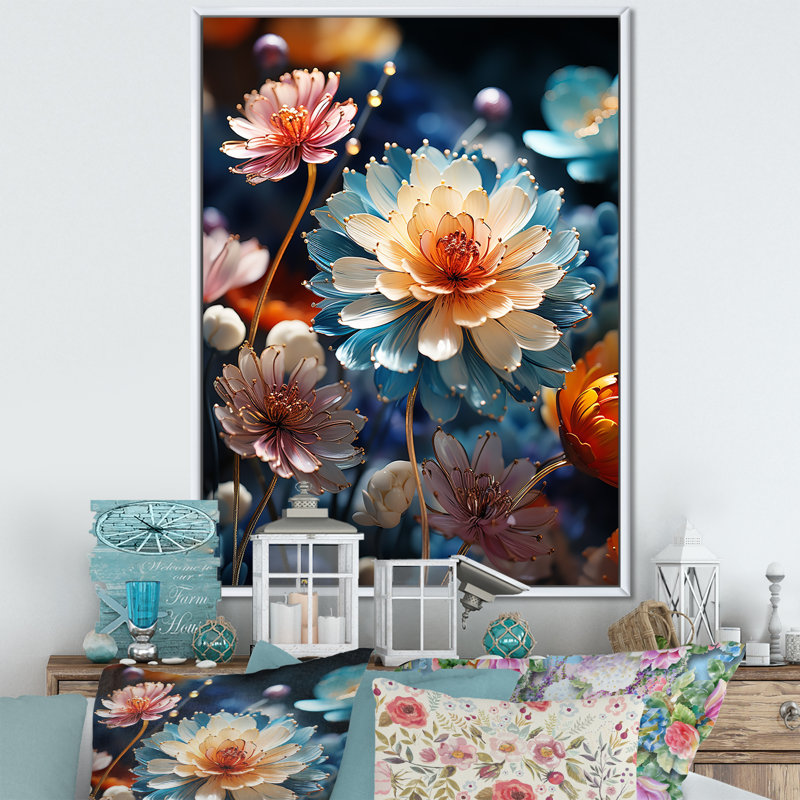 Orava Meadow II sur toile, H 20 po x l 12 po x P 1 po, Cadre flottant blanc