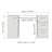 Computer Desk with 3 Drawers, 1 Door and 1 Storage Shelf-714382627