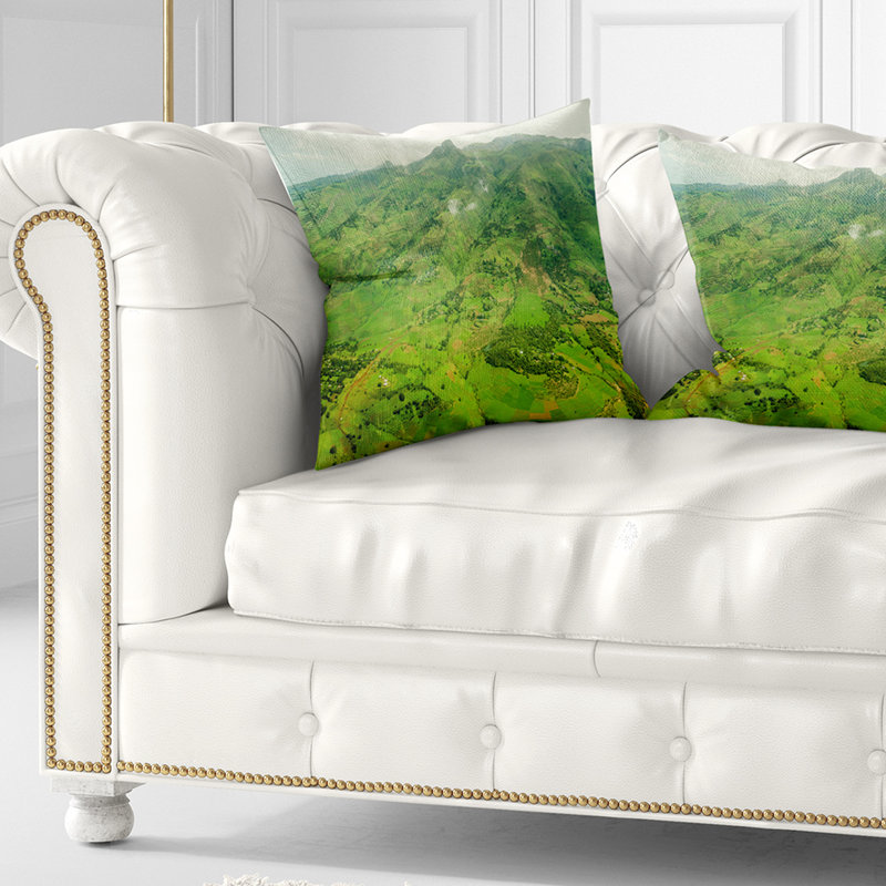 Coussin Highlands AUTOUR D'ADDIS ABABA, 16 po x 16 po, Coussin décoratif