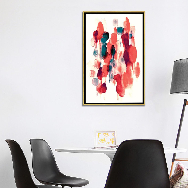 «Day and Night» par Lesia Binkin - reproduction d'art, H 40 po x l 26 po x P 1,5 po, Toile encadrée d'or
