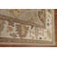 Tapis unique en coton 11 pi 11 po x 9 pi 1 po Majka beige et ivoire