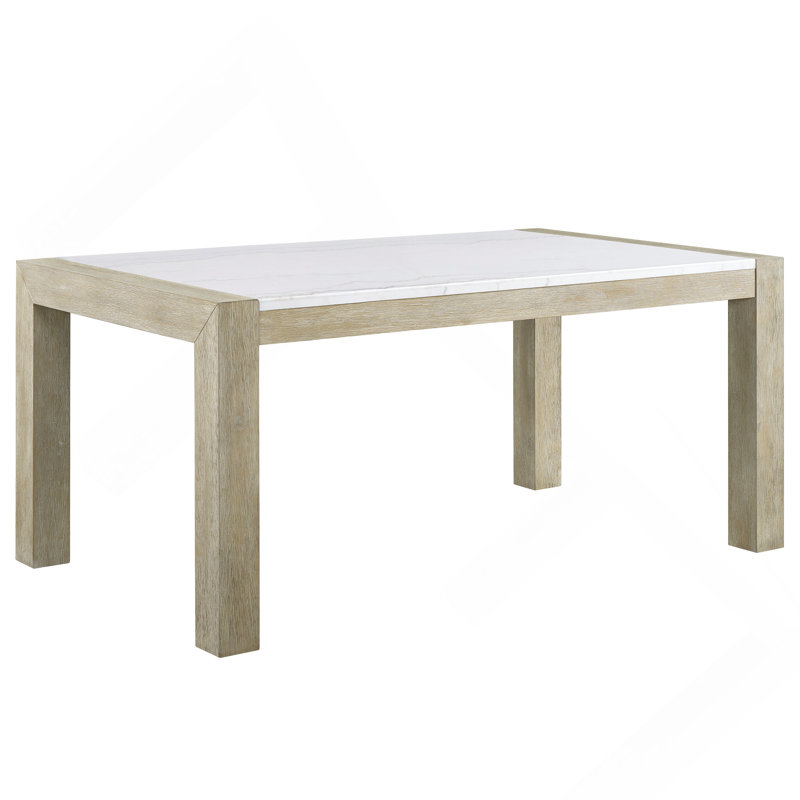 Table de salle à manger 6 pièces en marbre de style contemporain avec banc et chaises
