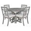 Ensemble de table de salle à manger extensible et fonctionnelle 5 pièces TREXM-1458161224-1458161225