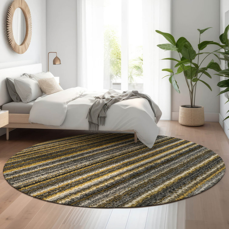 Premium Machine Washable Cerrito AMF598 Gold Rug