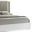 Collection de chambre à coucher grand luxe Monaco avec finition blanche ultrabrillante, accents de marbre gris et éclairage à DEL intégré-130531701-130531704