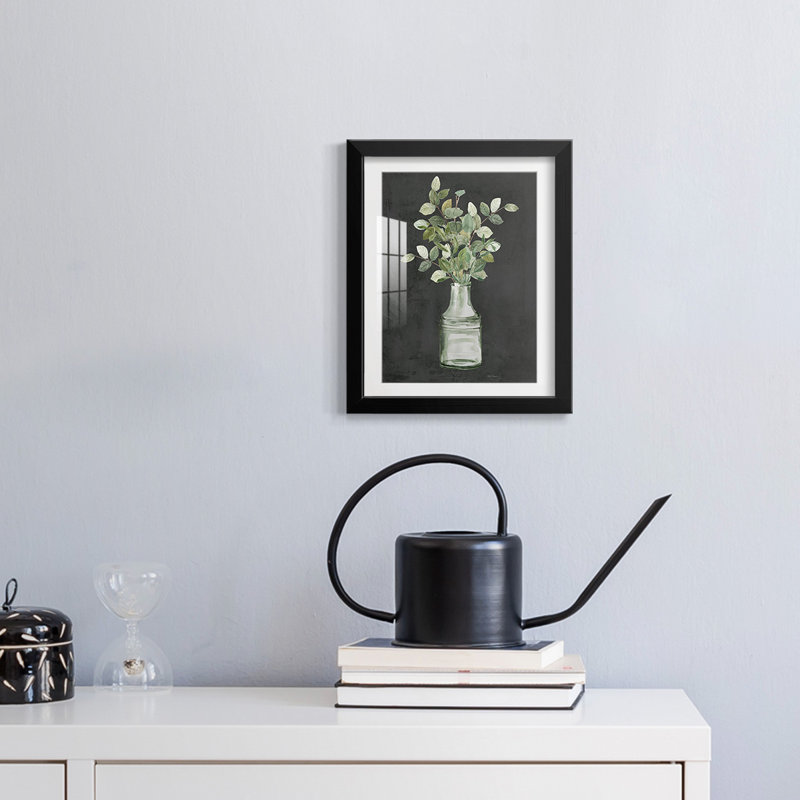 Bouquet artisanal I - impression encadrée, H 28,5 po x l 20,5 po, Noir