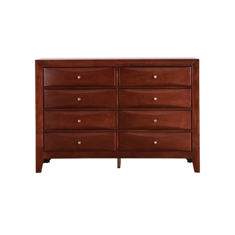 Armoire de rangement 8 tiroirs pour la lingerie 8 tiroirs, Cerisier