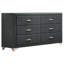 Ensemble de chambre avec très grand lit 4 pièces Aahaan - gris-923883181-923883177