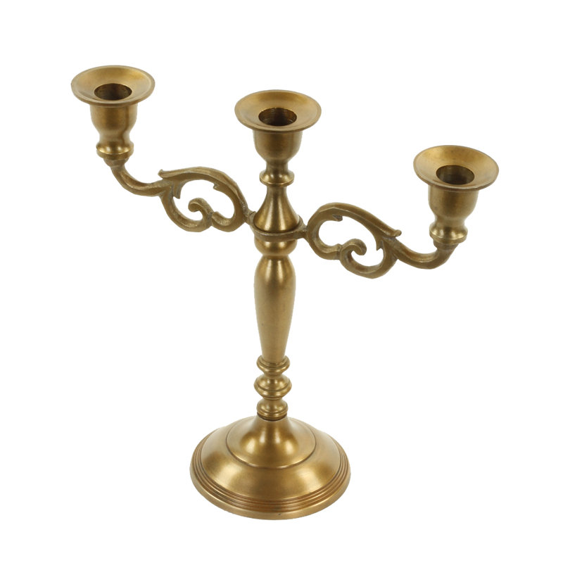 Candélabre en métal 3 accoudoirs