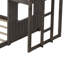 Lit superposé en bois avec maisonnette-1264325968