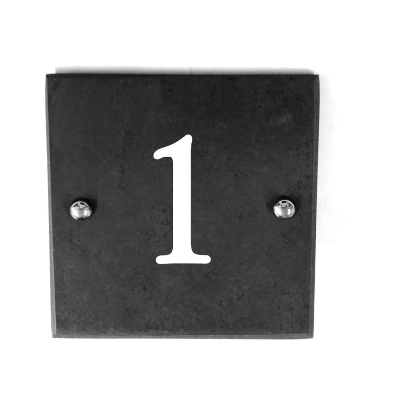 Sigmund 15cm H Slate House Number