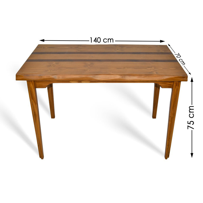 Table de salle à manger Hirschman, L 55,12 po x l 27,56 po