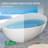 63" Freestanding Solid Surface Bathtub with Overflow & Pop-Up Drain-116271817
