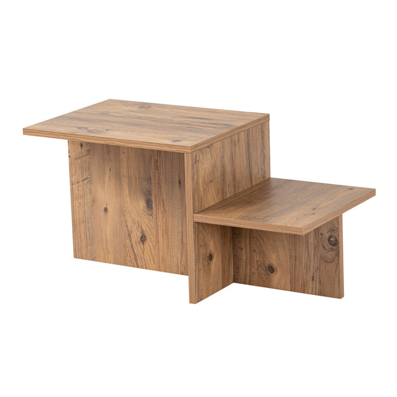 Chrisina Modern Coffee Table, Atlantic Pine, 31.5 x 15.7 x 15.7 inches | 100% Melamine Coated Particle Board, Thickness: 0.7 inches | Stylish & Functional Design for Living Room, Durable & Easy to Clean