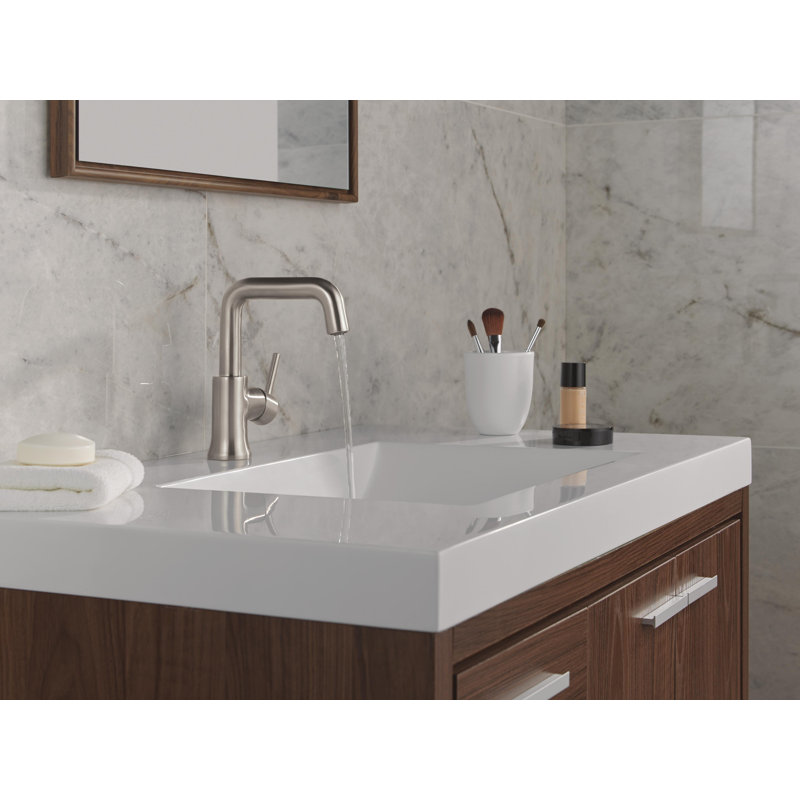 Single Handle Bathroom Faucet, Stainless