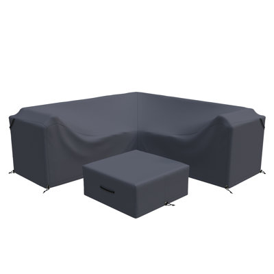 Chesterle 2-Piece Patio Conversation Sets Group Seating Outdoor Furniture Covers